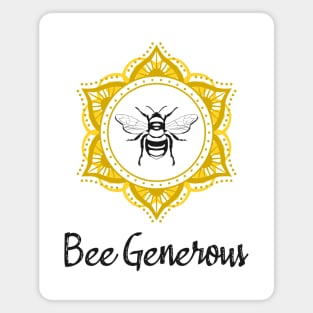 Bee Generous Mandala Magnet